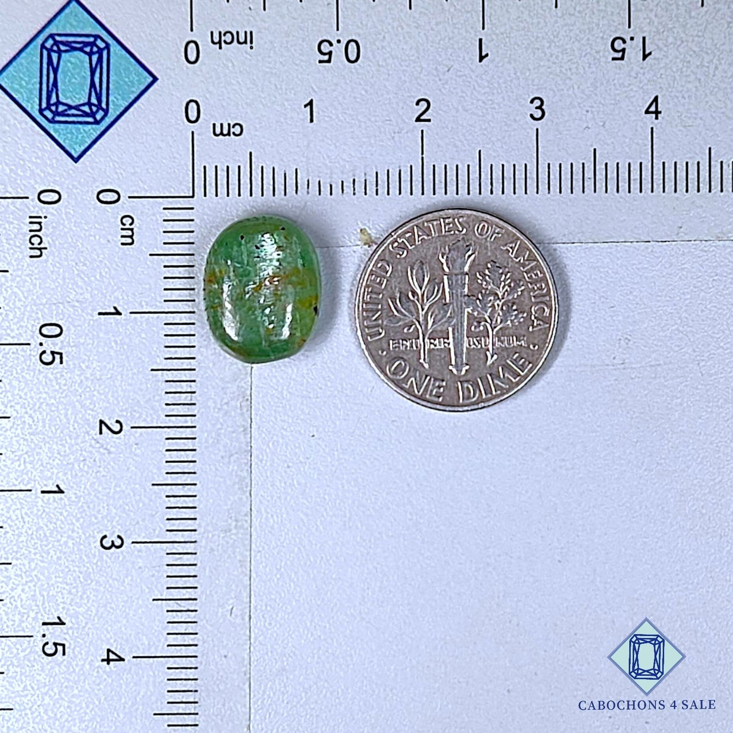 Natural Mint Kyanite Gemstone  Oval Cabochons 13*10*5mm from Brazil available for sale