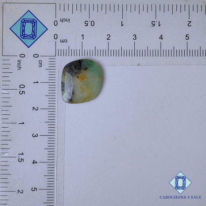 Natural Mint Sapphire Gemstone  Fancy Rose Cut 16*15*3mm from Myanmar available for sale