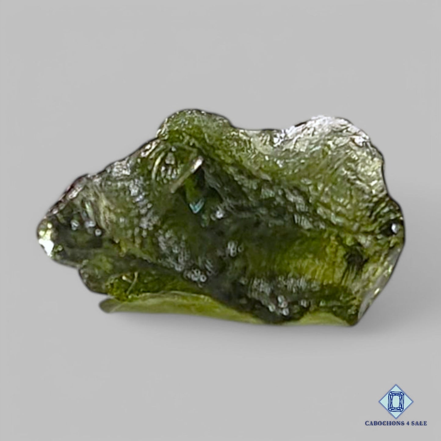 100% Natural Certified Moldavite Gemstone Fancy Druzy 13*11*5mm from Czech Republic available for sale