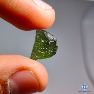 100% Natural Certified Moldavite Gemstone Fancy Druzy 13*10*4mm from Czech Republic available for sale