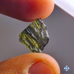 100% Natural Certified Moldavite Gemstone Fancy Druzy 13*12*5mm from Czech Republic available for sale
