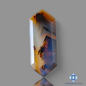 Montana Agate Hexagon Cabochons