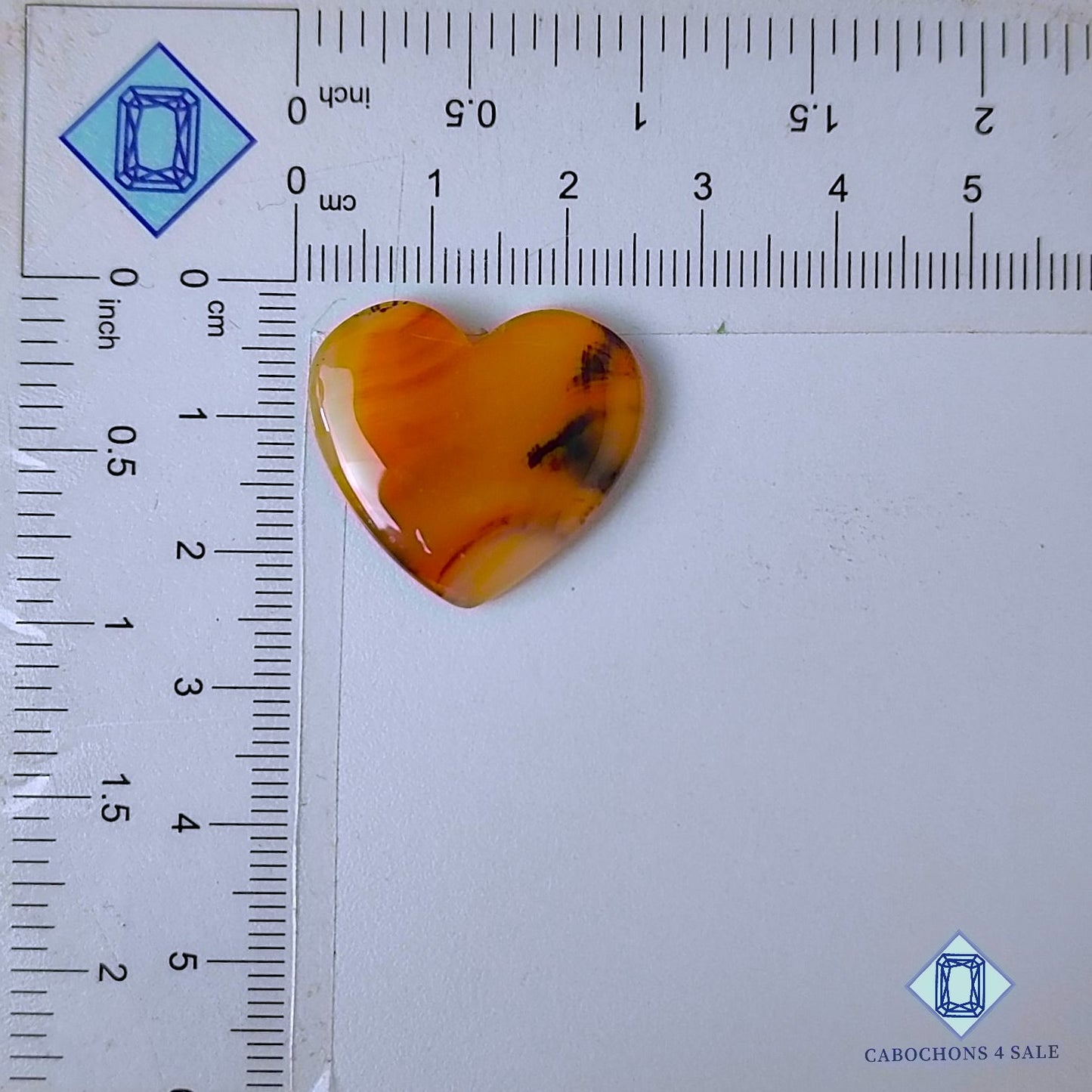 Natural Montana Agate Gemstone  Heart Carvings 22*24*4mm from USA available for sale