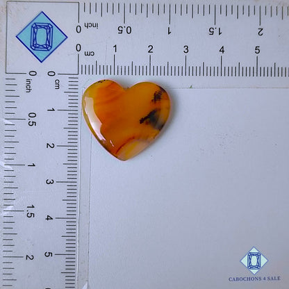 Natural Montana Agate Gemstone  Heart Carvings 22*24*4mm from USA available for sale