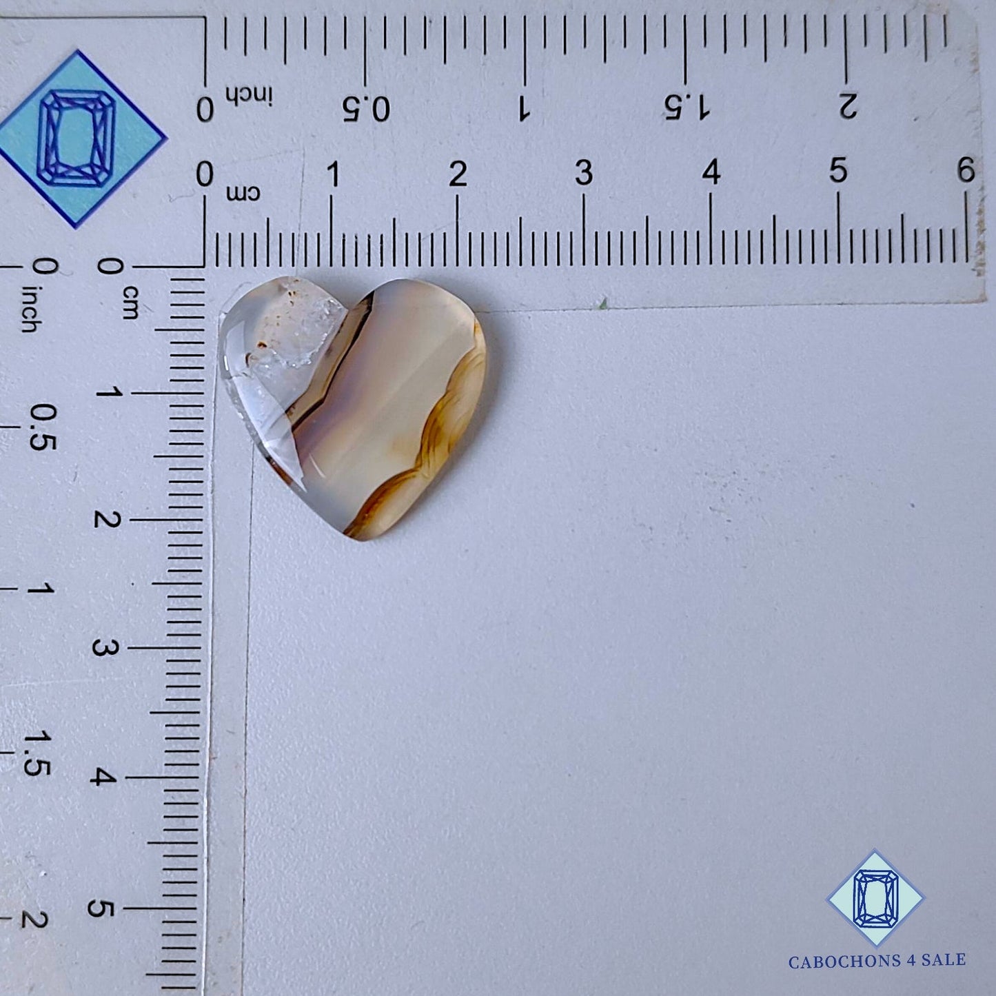 Natural Montana Agate Gemstone  Heart Carvings 20*20*4mm from USA available for sale