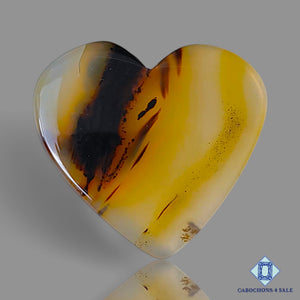 Natural Montana Agate Gemstone  Heart Carvings 21*23*3mm from USA available for sale