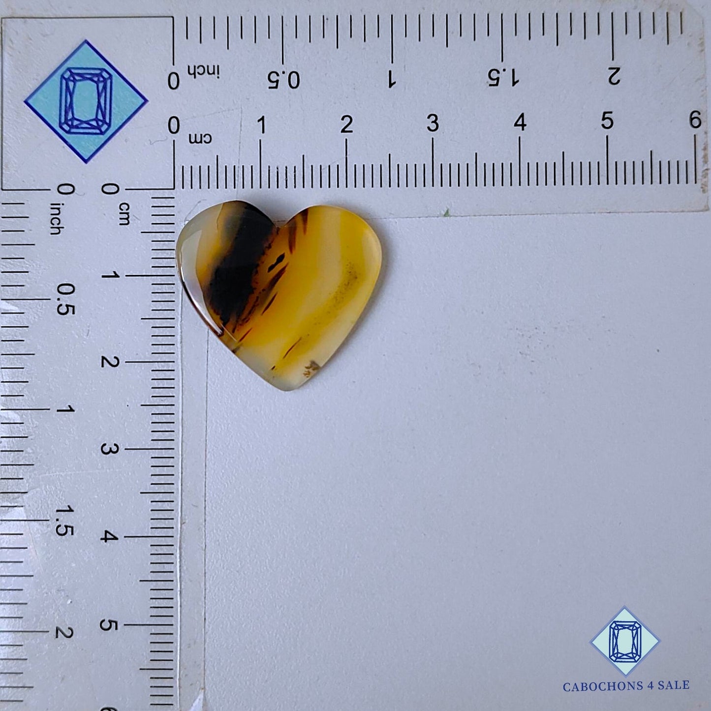 Natural Montana Agate Gemstone  Heart Carvings 21*23*3mm from USA available for sale