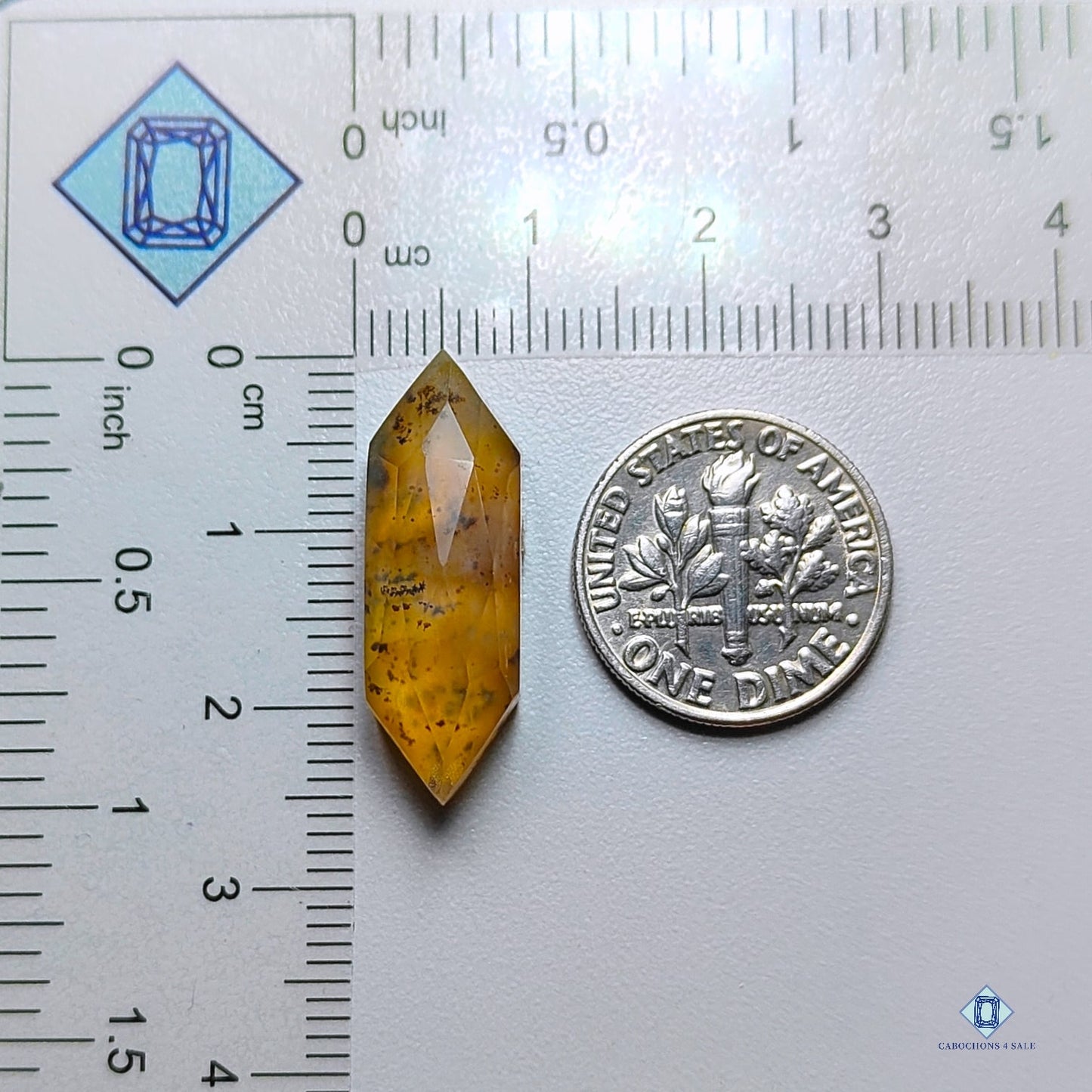 Montana Agate +  Crystal Quartz Doublets Hexagon Doublets