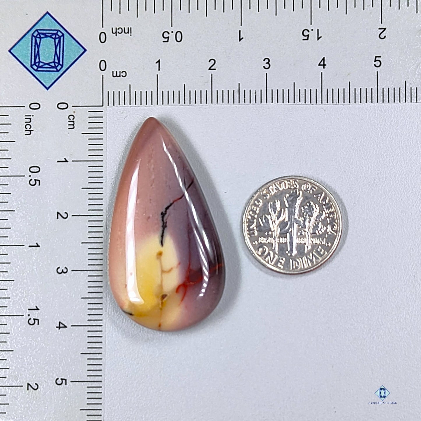 Mookite Pear Cabochons