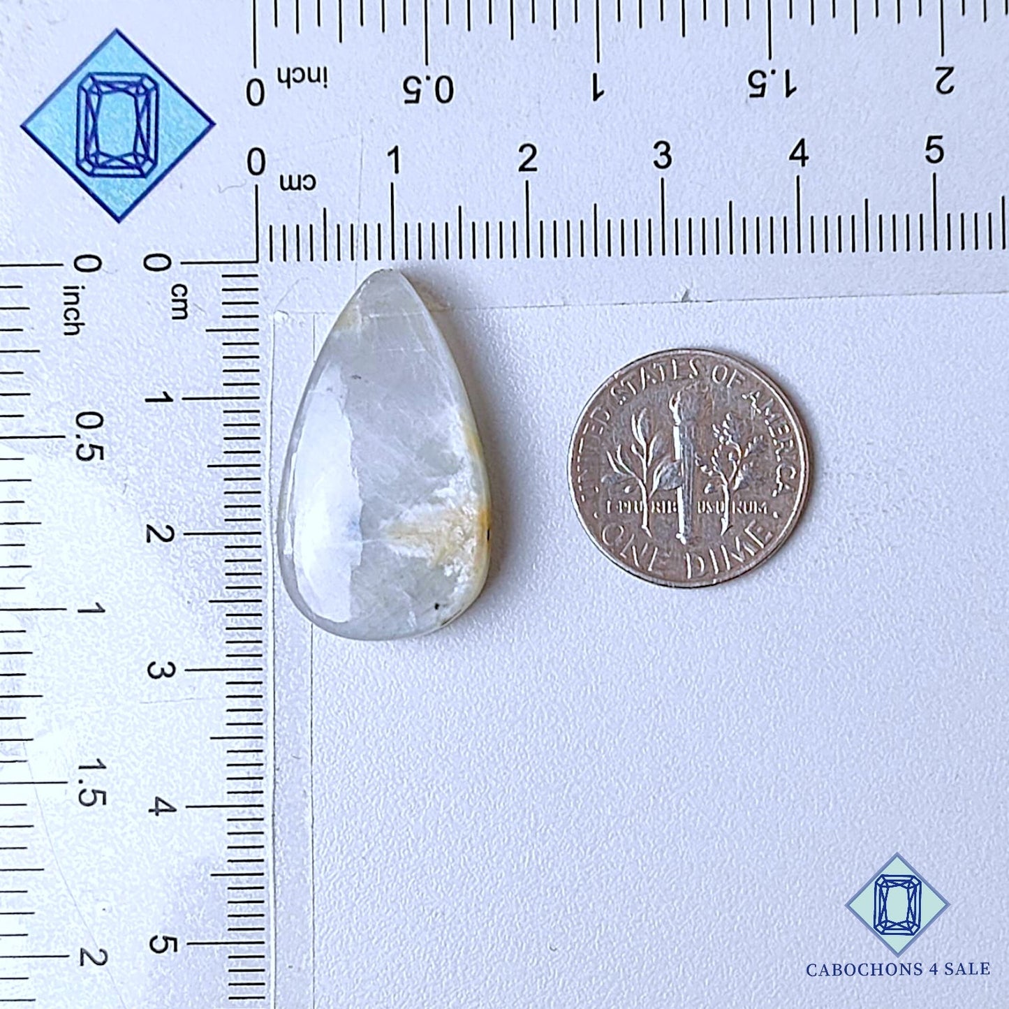 Natural Moonstone Gemstone  Pear Cabochons 27*15*6mm from Sri Lanka available for sale