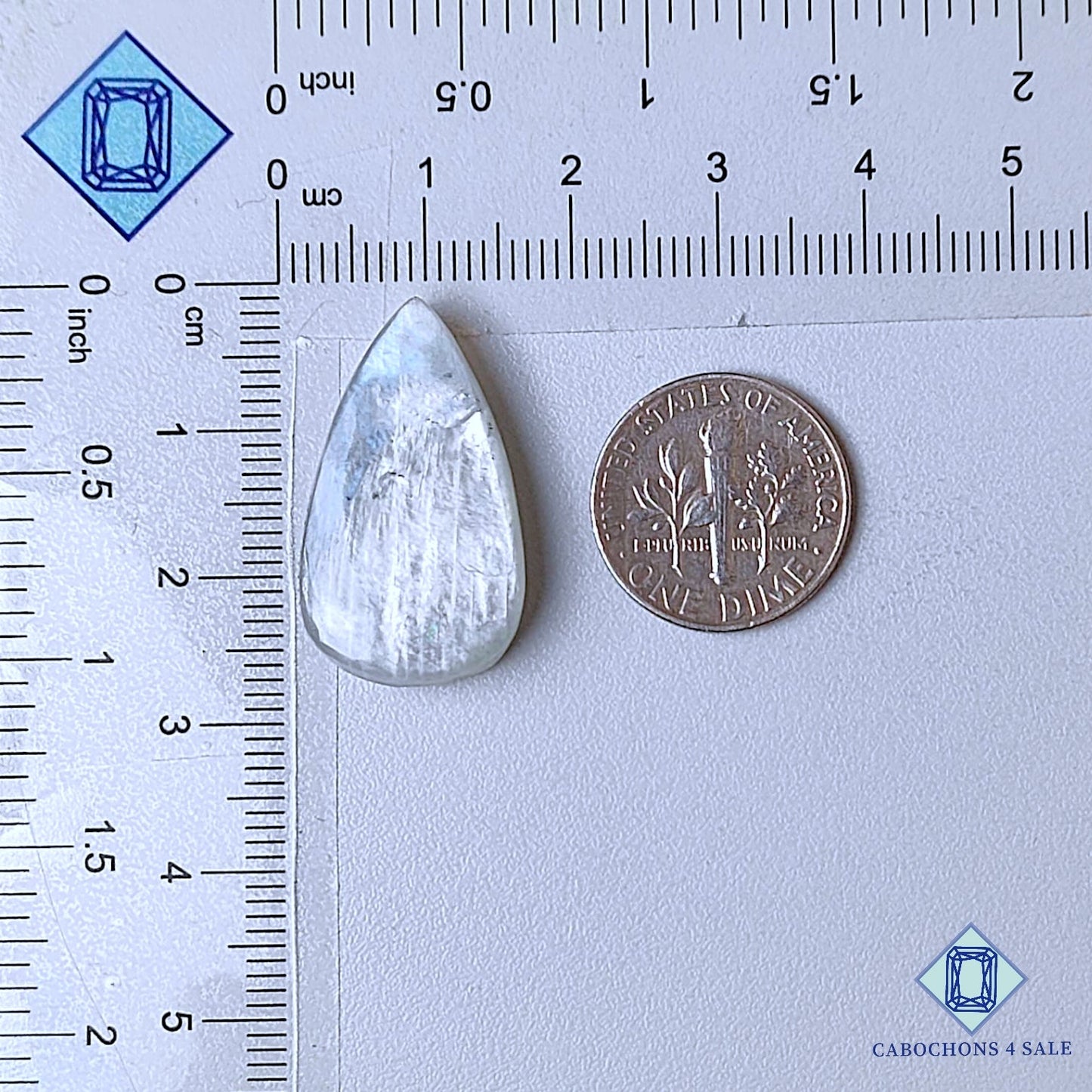 Natural Moonstone Gemstone  Pear Cabochons 26*15*5mm from Sri Lanka available for sale