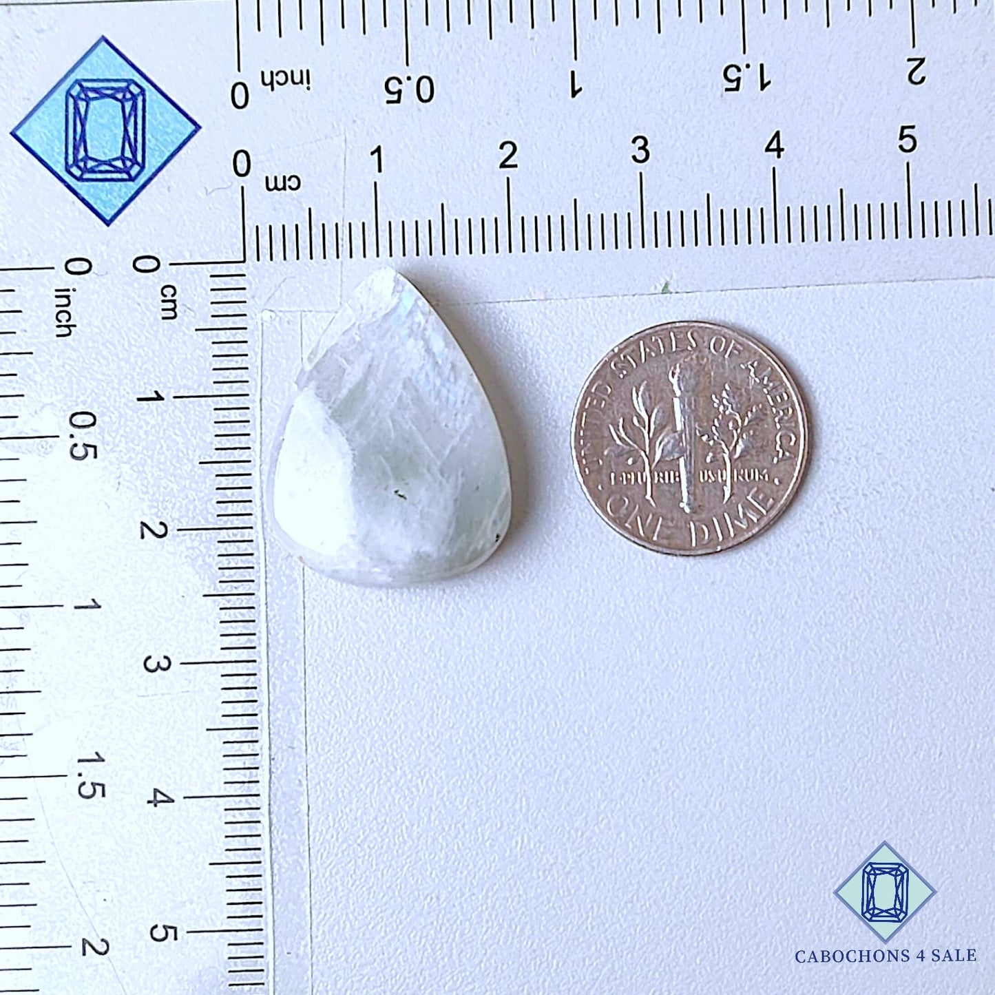 Natural Moonstone Gemstone  Pear Cabochons 23*18*7mm from Sri Lanka available for sale