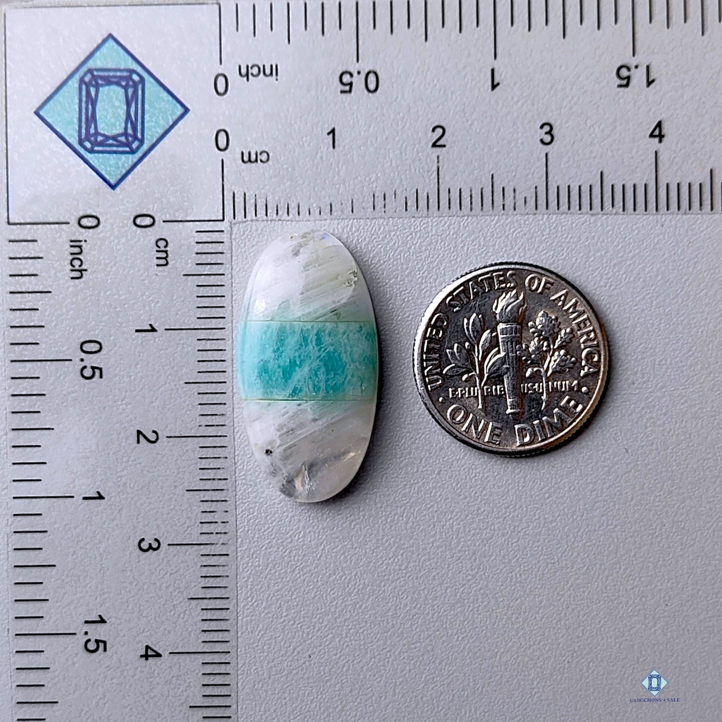 Moonstone + Amazonite Oval Doublets