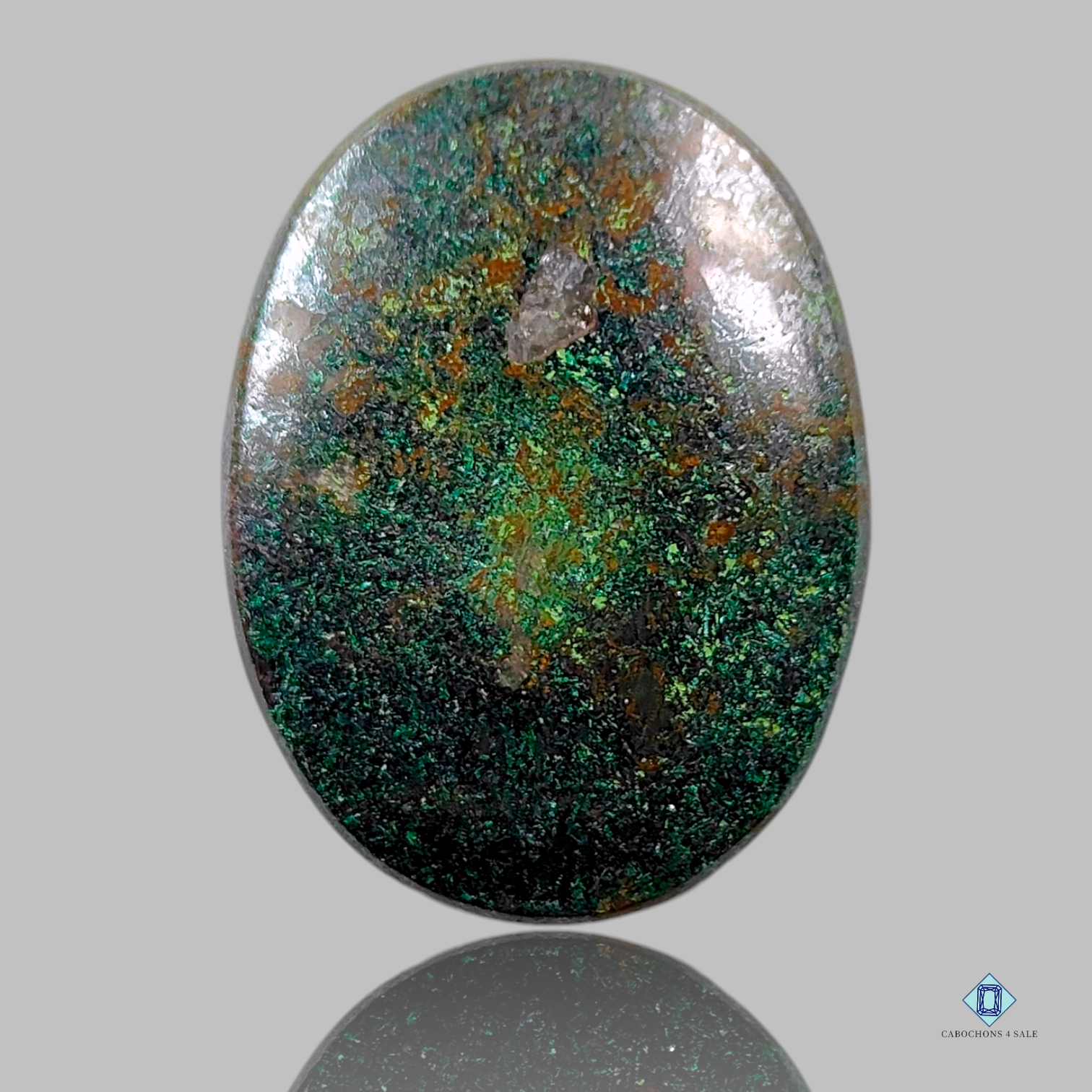 green,cabochons,oval,dioptase,35-40mm