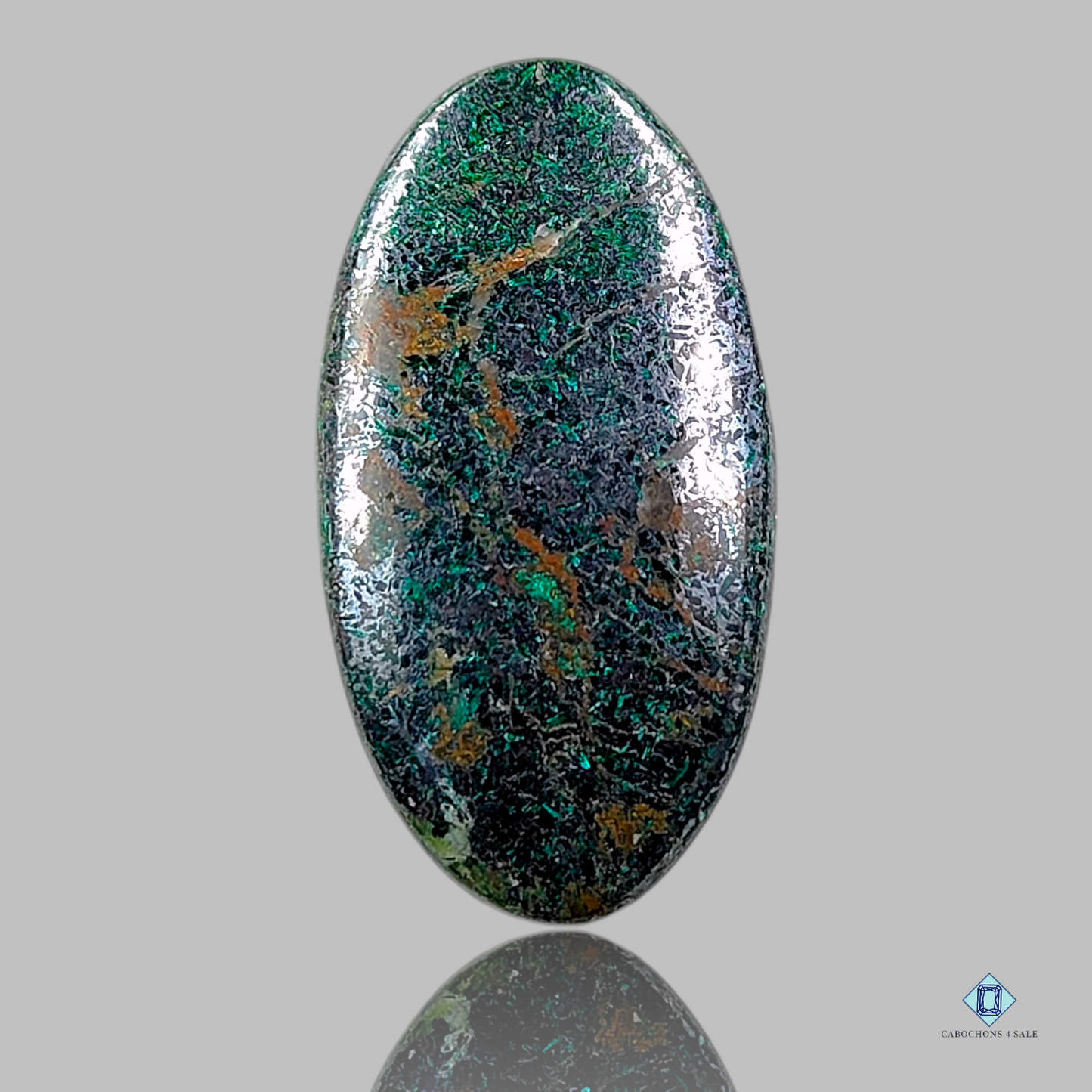 green,cabochons,oval,dioptase,35-40mm