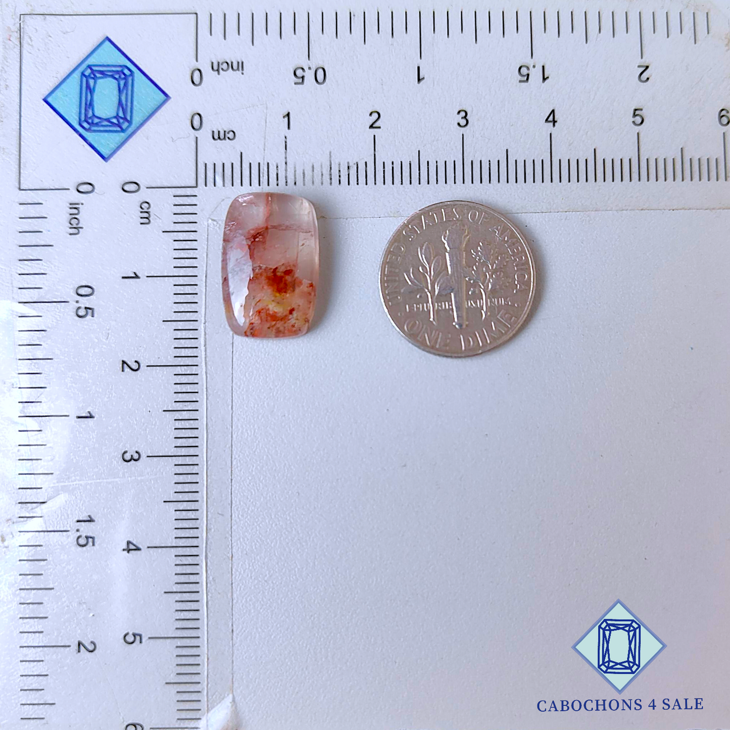 Hematite Quartz Fancy Cabochons 16*10*4mm