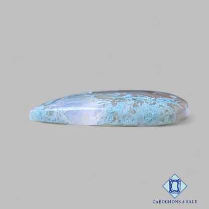 Moss Agate Pear Cabochons 30*26*5mm