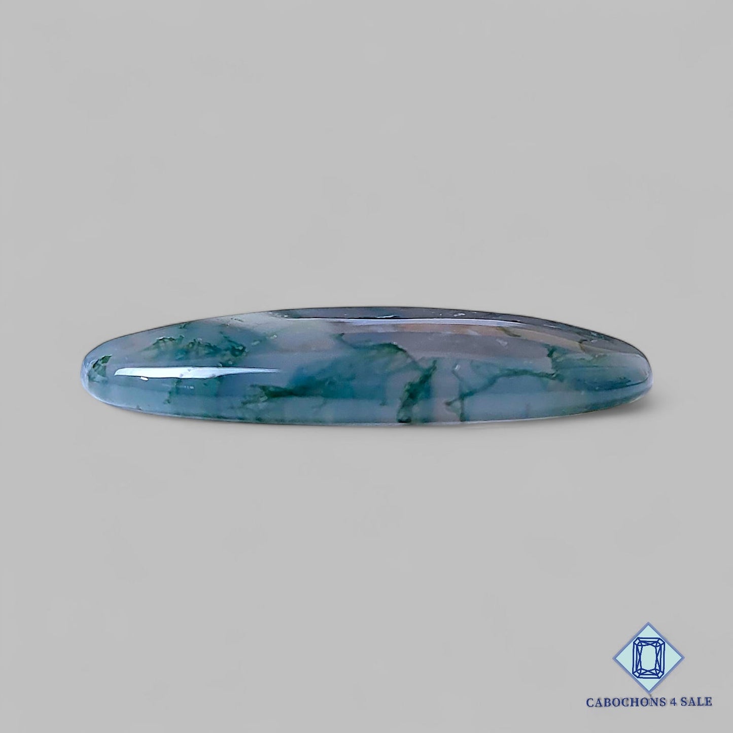 Natural Moss Agate Gemstone  Oval Cabochons 36*22*5mm from USA  available for sale