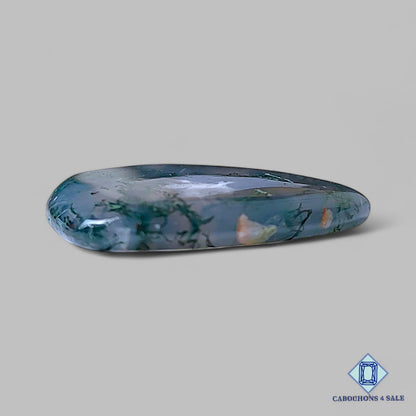 Natural Moss Agate Gemstone  Pear Cabochons 26*24*4mm from USA  available for sale