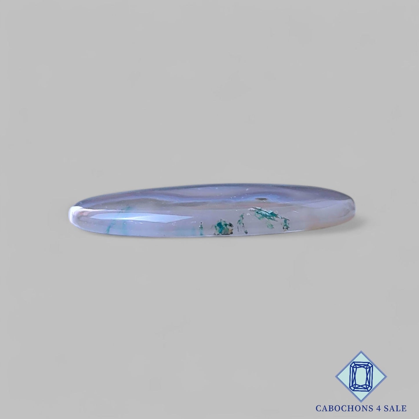 Natural Moss Agate Gemstone  Oval Cabochons 34*25*3mm from USA available for sale