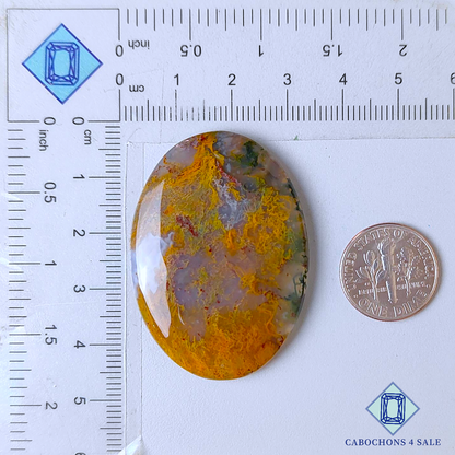 Moss Agate Oval Cabochons