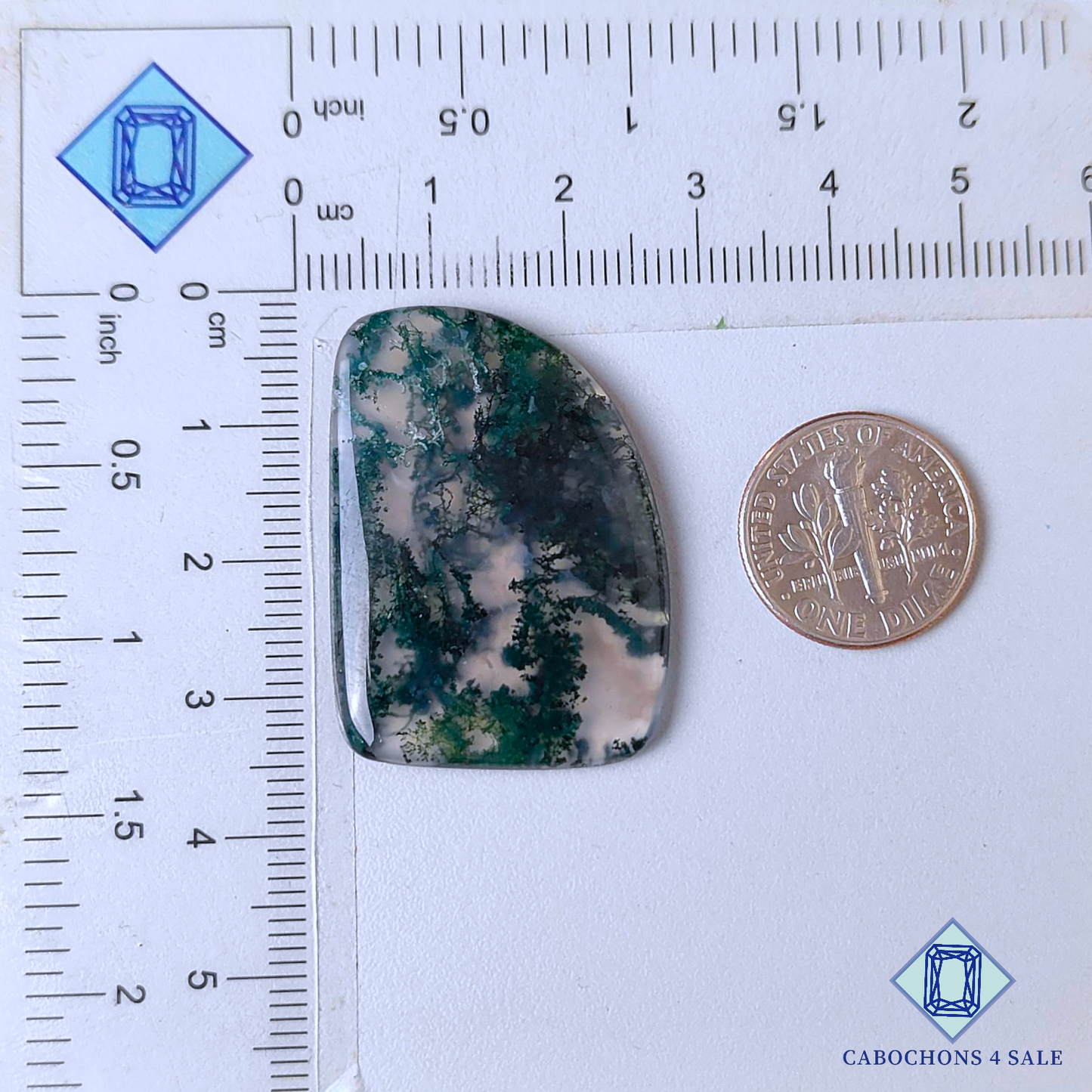 Moss Agate Fancy Cabochons