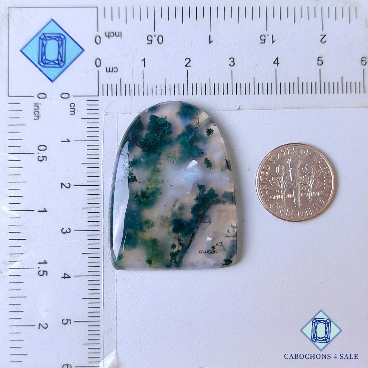 Moss Agate Fancy Cabochons