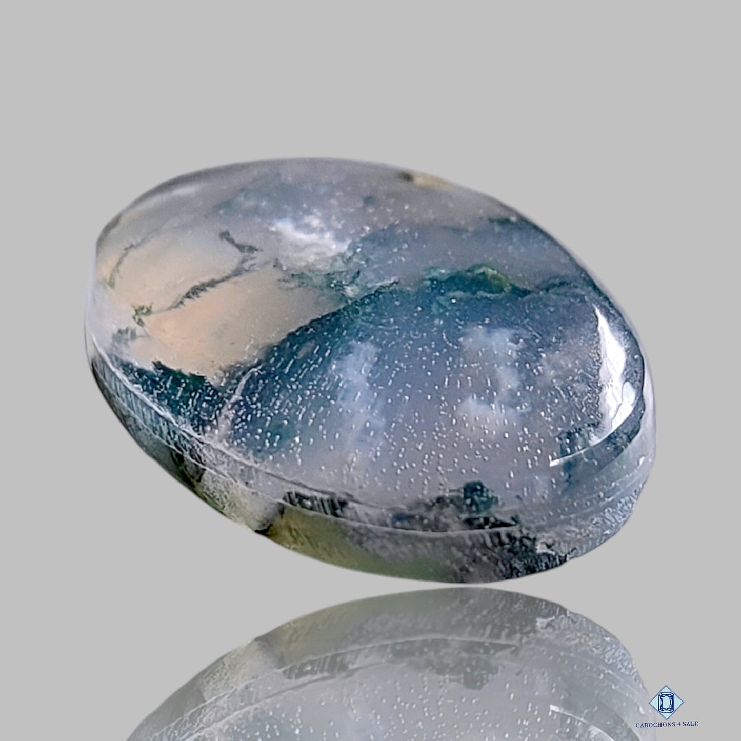 Moss Agate Oval Cabochons