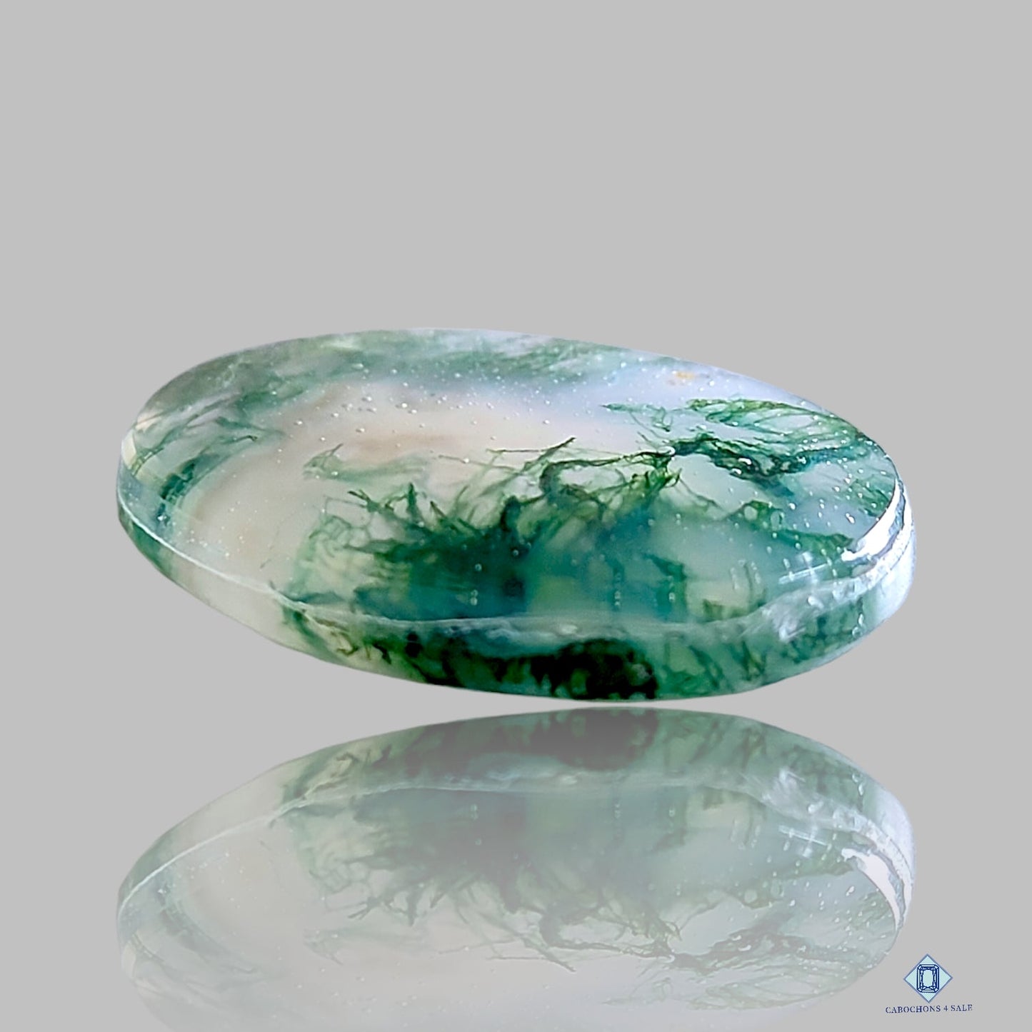 Moss Agate Oval Cabochons