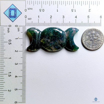 Moss Agate Fancy Carvings