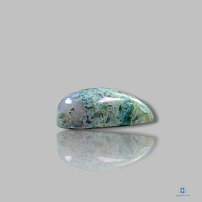 Moss Agate Pear Cabochons