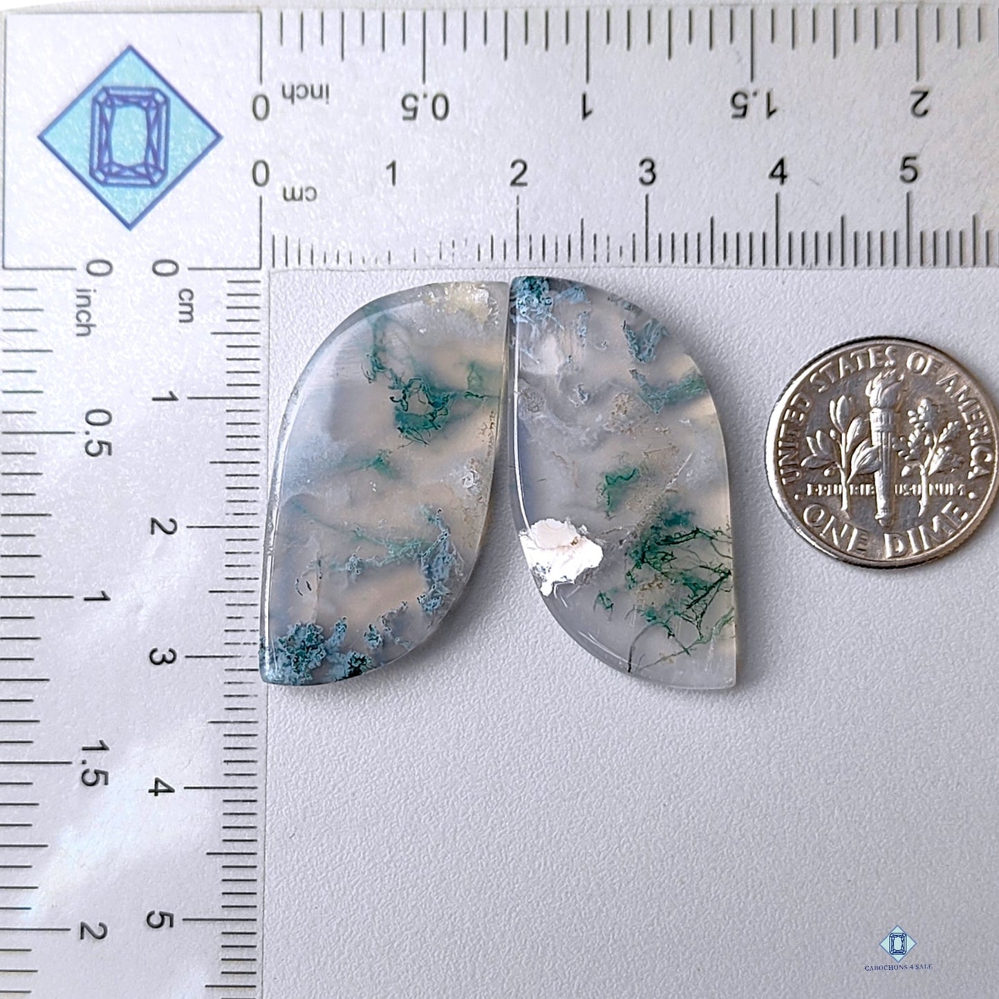 Moss Agate Fancy Pairs