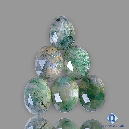 Moss Agate + Crystal Quartz Doublet