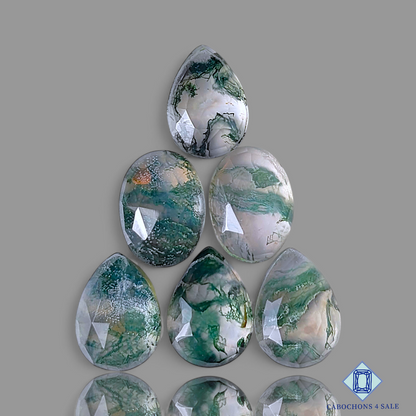 Moss Agate + Crystal Quartz Doublet