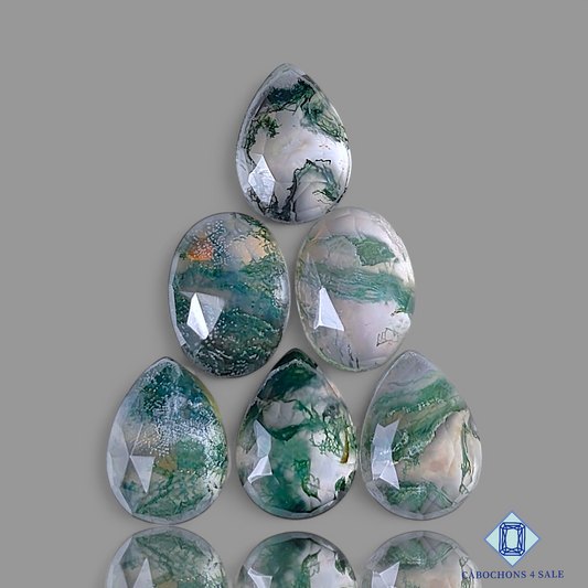 Moss Agate + Crystal Quartz Doublet