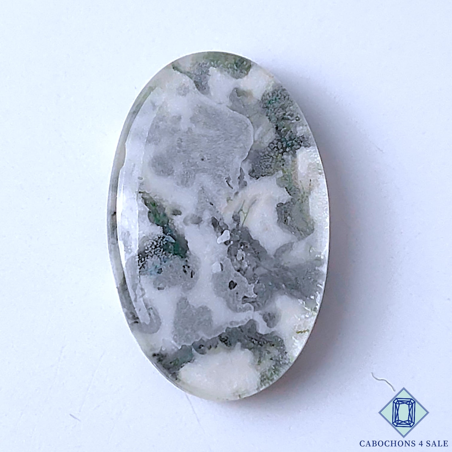 Moss Agate Crystal Quartz Doublet