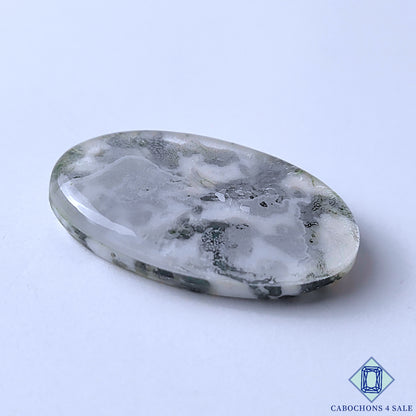 Moss Agate Crystal Quartz Doublet