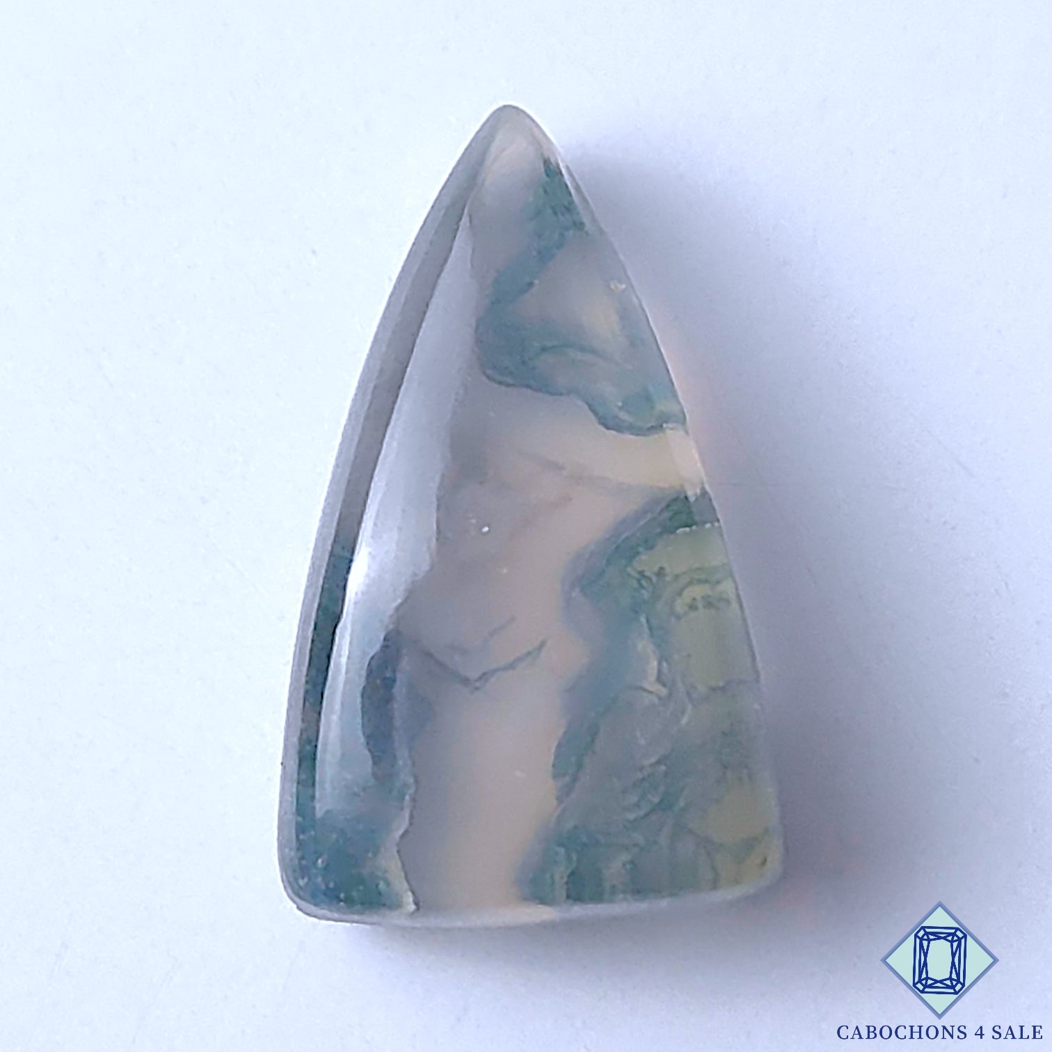 Moss Agate Crystal Quartz Doublet