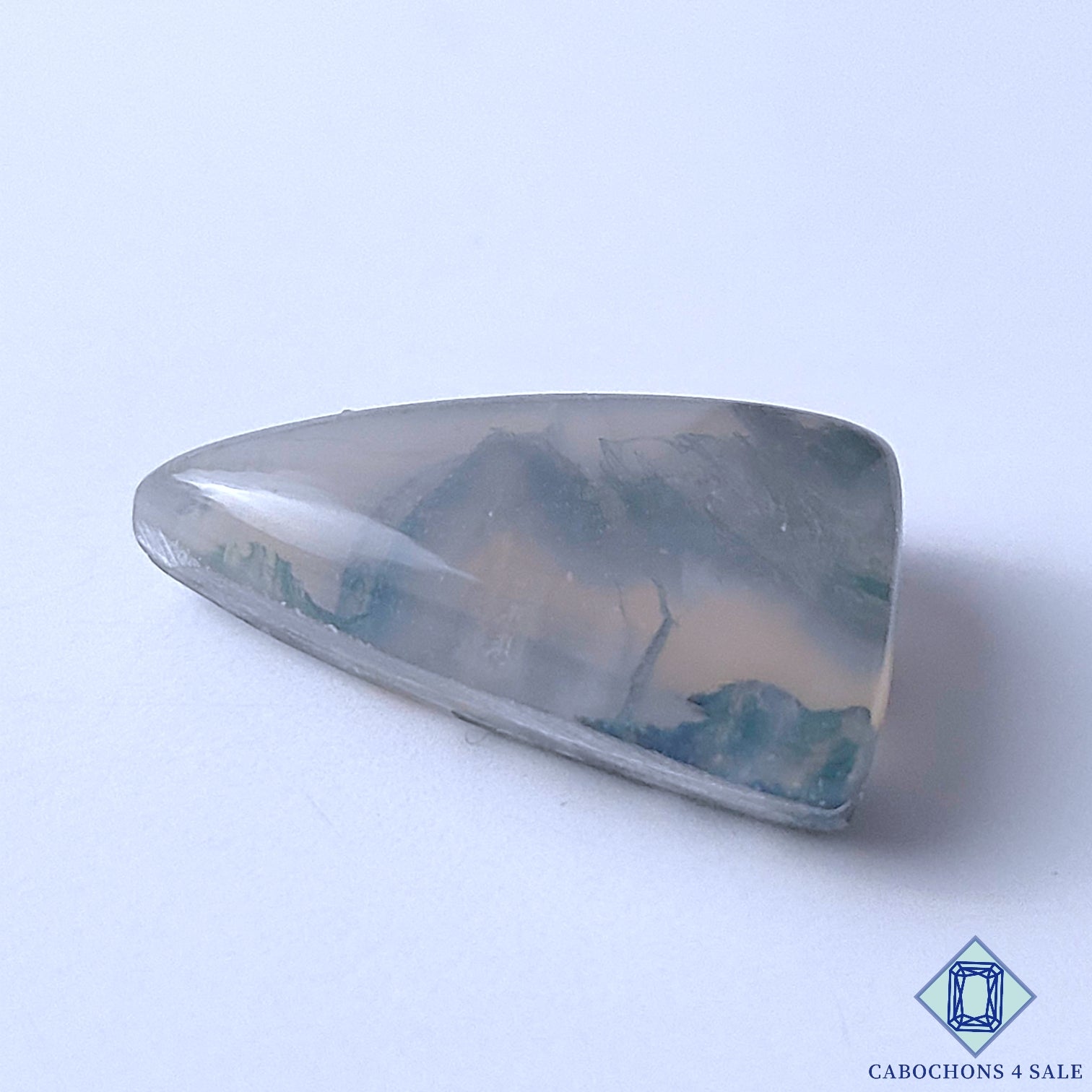 Moss Agate Crystal Quartz Doublet