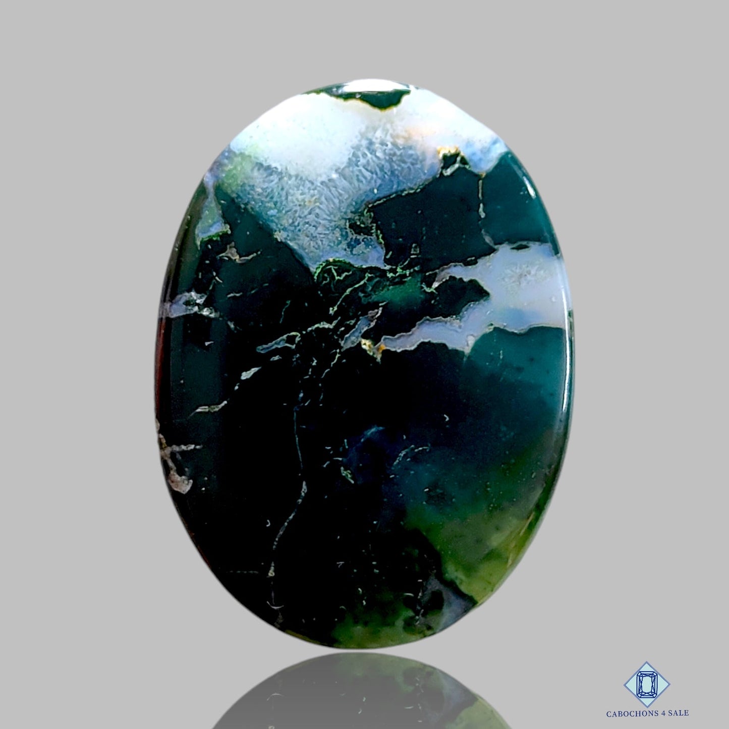 Moss Agate Palm Stone