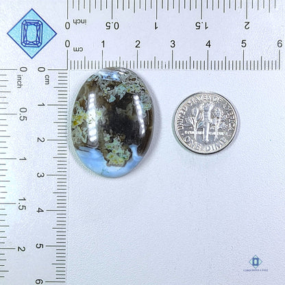 Moss Blue Opal Oval Cabochons