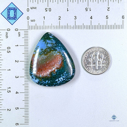 Moss Blue Opal Pear Cabochons