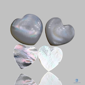 Mother Of Pearl Heart Lots