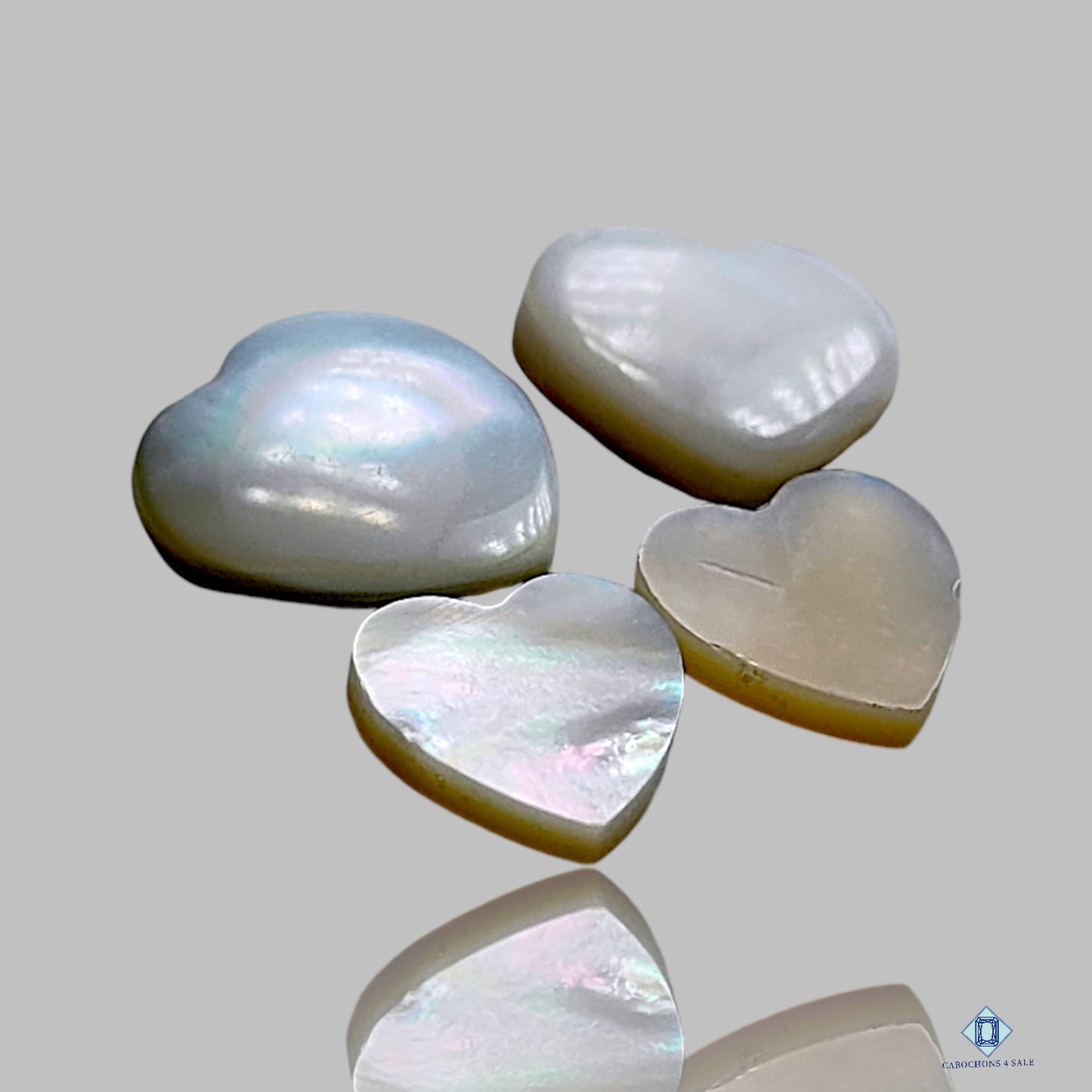 Mother Of Pearl Heart Lots