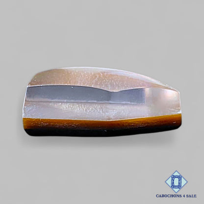 Mother Of Pearl + Crystal Quartz Doublet Gemstone  Pentagon Doublets 16*13*6mm available for sale