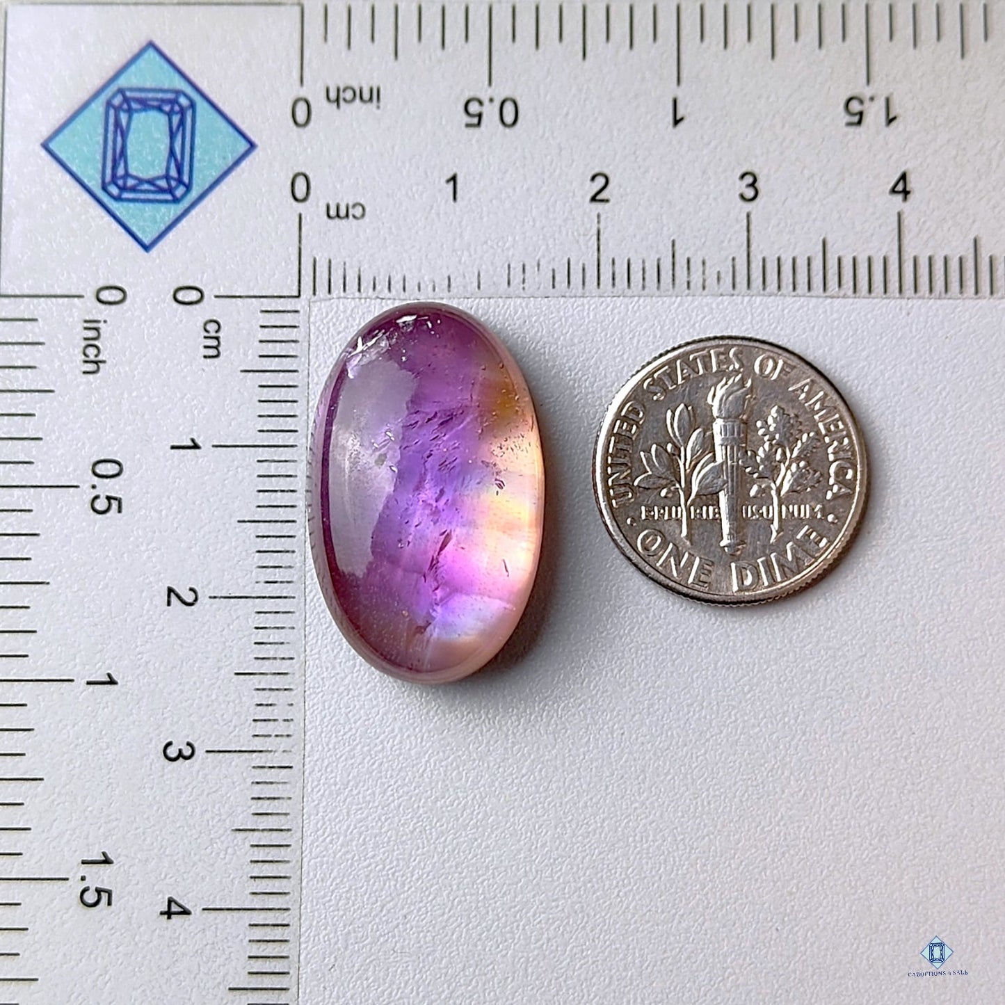 Mother Of Pearl + Amethyst Doublets Oval Doublets