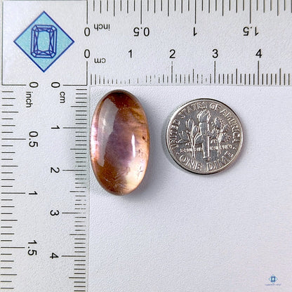 Mother Of Pearl + Amethyst Doublets Oval Doublets