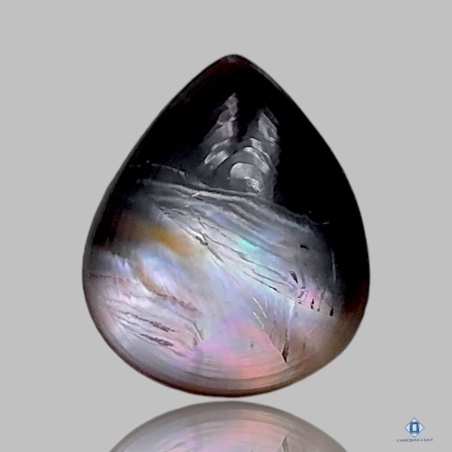 Mother Of Pearl +  Crystal Quartz Doublets