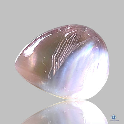 Mother Of Pearl +  Crystal Quartz Doublets Pear Doublets