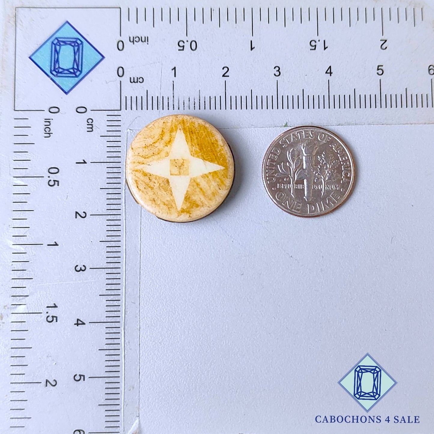 Mother of Pearl Round Carving